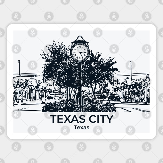 Texas City - Texas Magnet by Lakeric